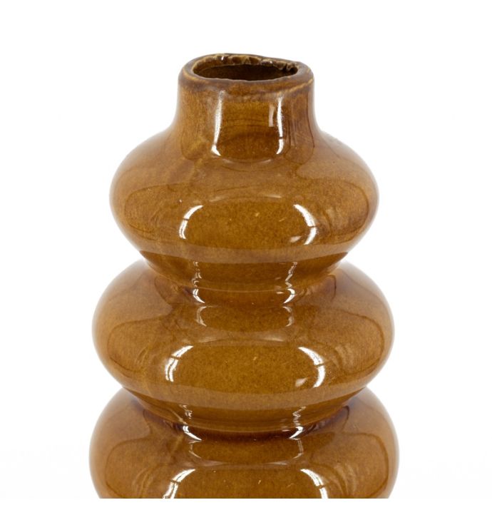 Aardewerk vaas bruin