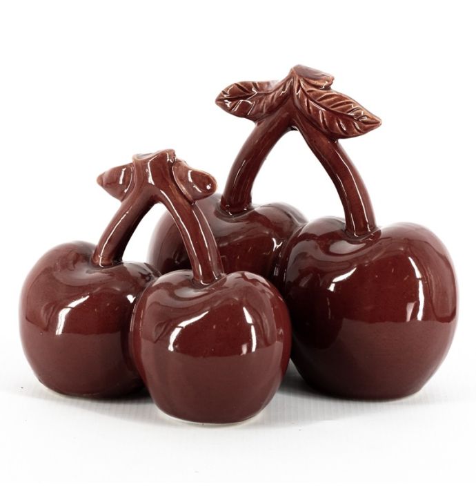 Aardewerk ornament cherry L