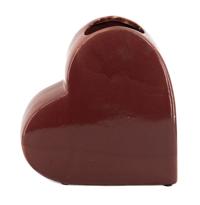 Aardewerk vaas heart M