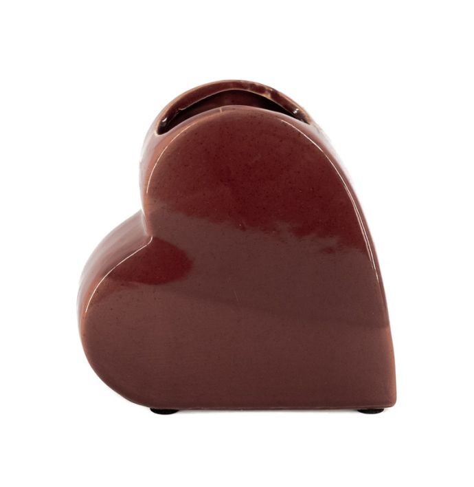 Aardewerk vaas heart S