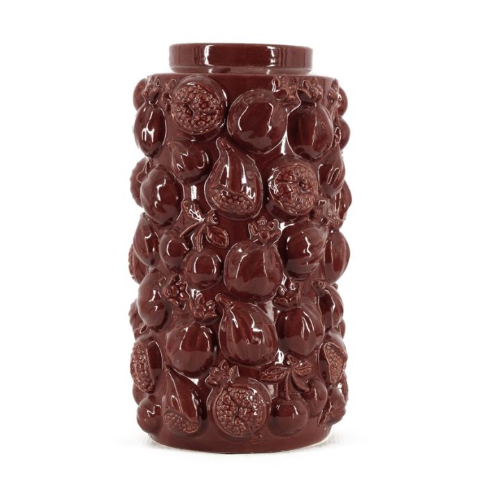 Aardewerk vaas granaatappel M