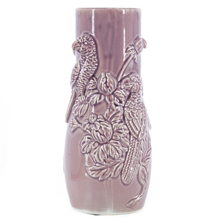 Aardewerk vaas tropical