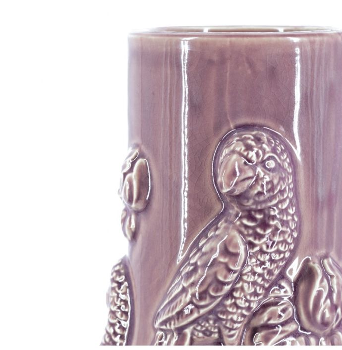 Aardewerk vaas tropical