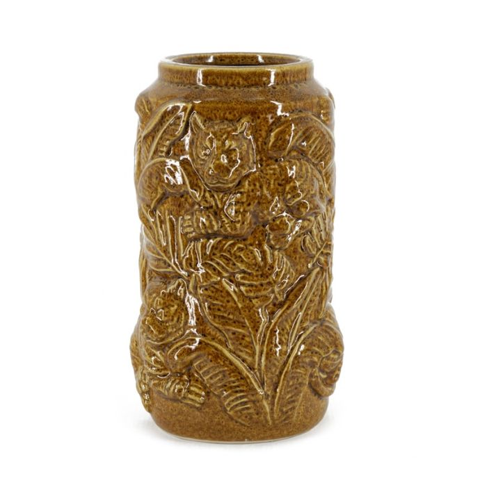 Aardewerk vaas tigers S