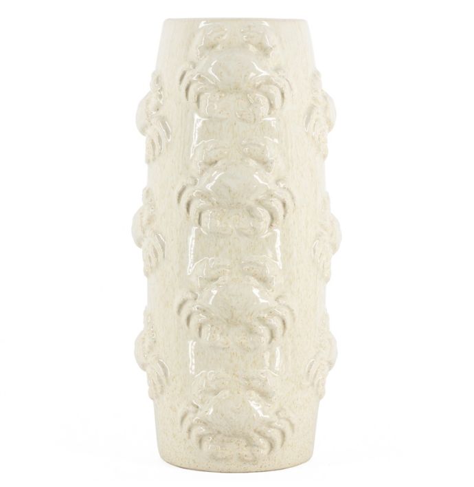 Aardewerk vaas crabs L