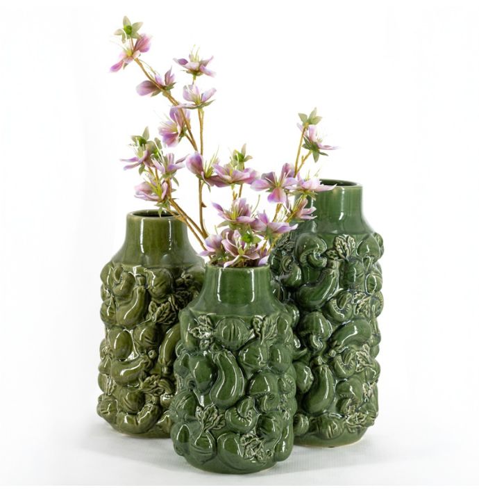 Aardewerk vaas veggies M