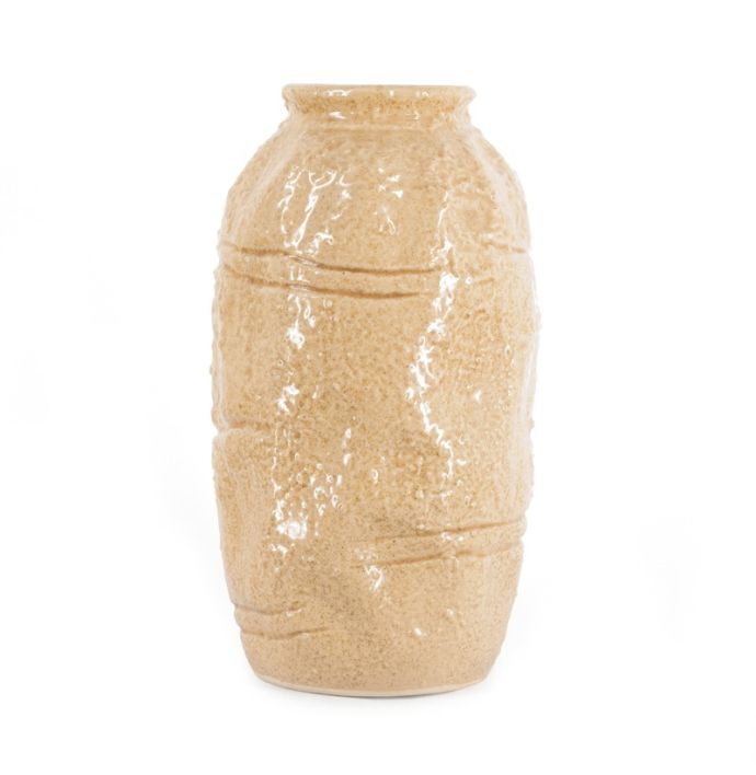 Aardewerk vaas clay S