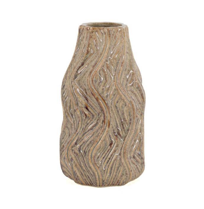 Aardewerk vaas Luva S beige