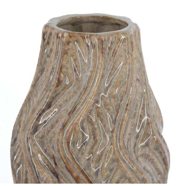 Aardewerk vaas Luva S beige