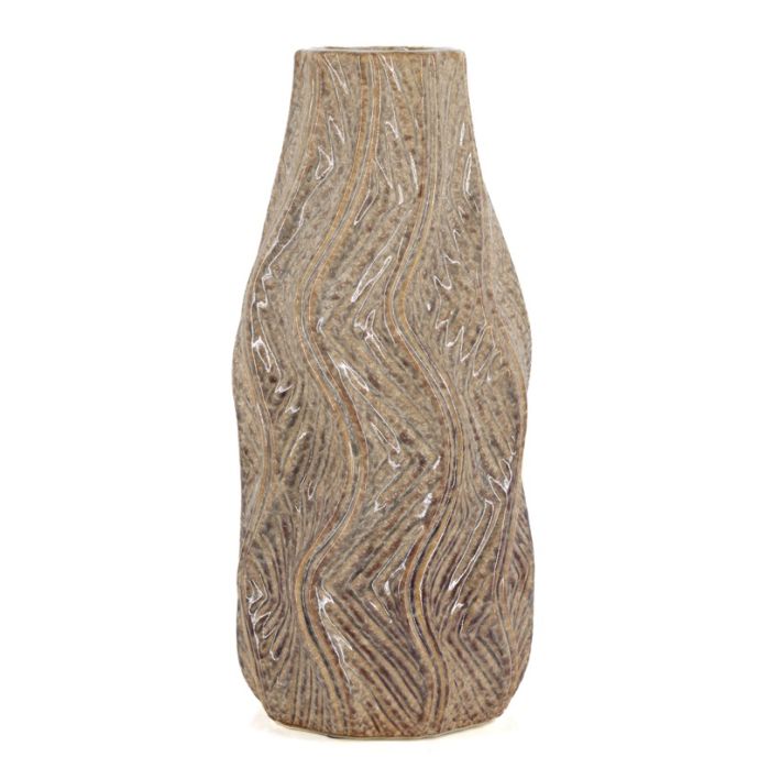Aardewerk vaas Luva M beige