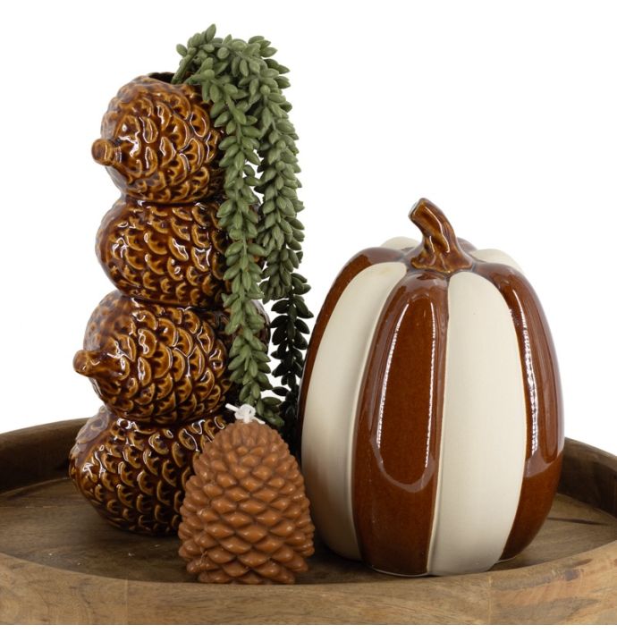 Aardewerk pompoen Earthtone S