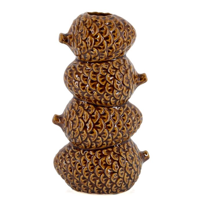 Aardewerk vaas Nopa bruin