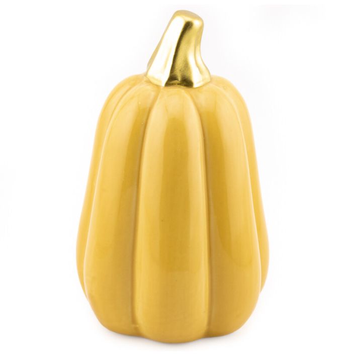 Aardewerk pompoen mosterd