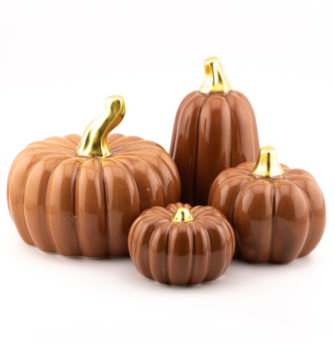 Aardewerk pompoen bruin