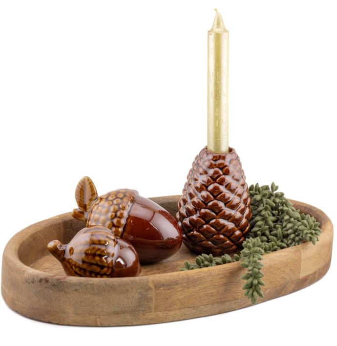 Aardewerk kaarsenstandaard LumiCone