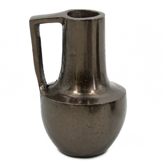 Vaasje aluminium brass black