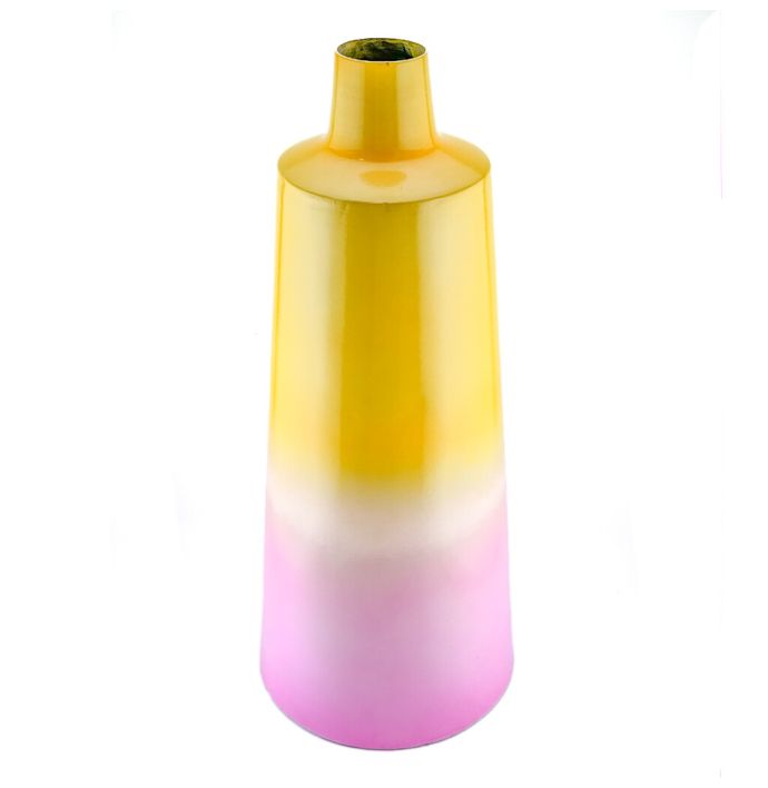 Vaas ombre geel roze