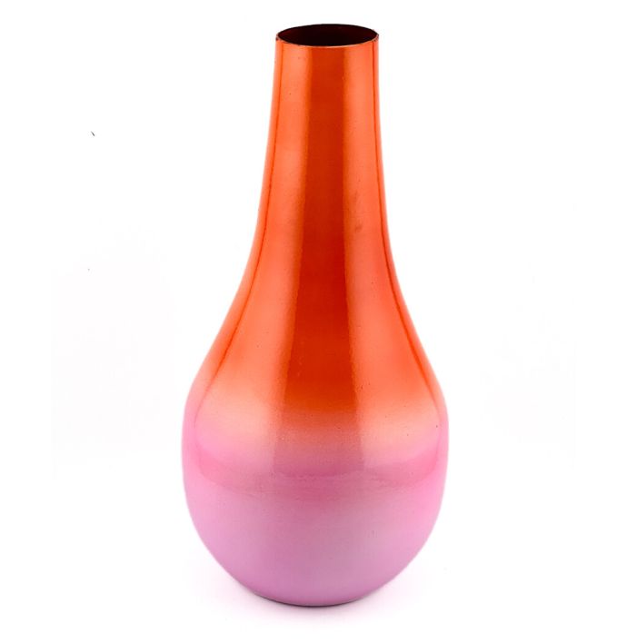 Vaas ombre oranje roze