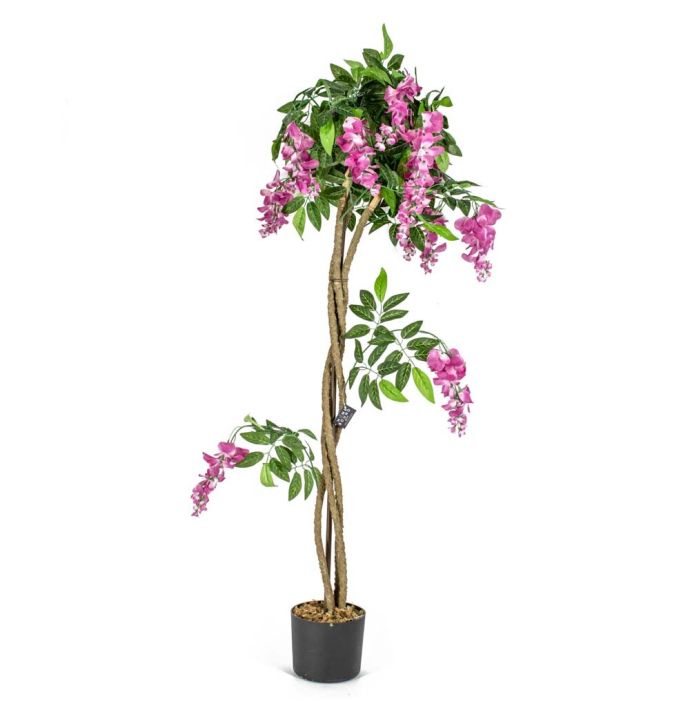 Kunstplant boom blauwe regen 120cm