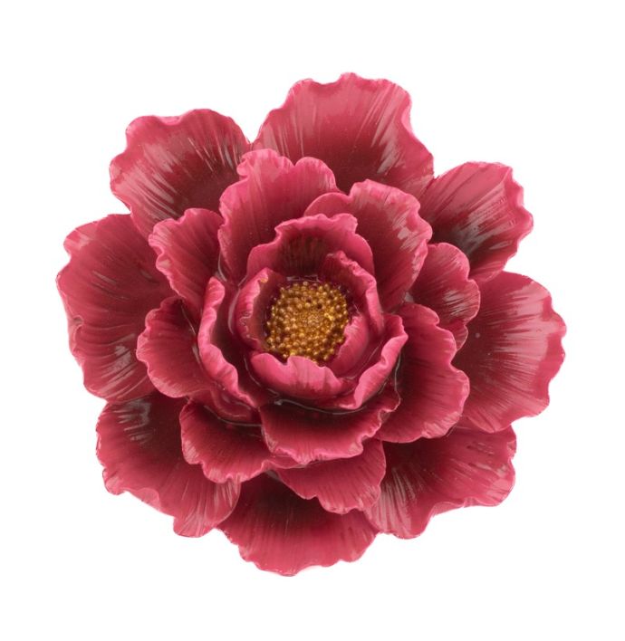Wanddecoratie bloem rood