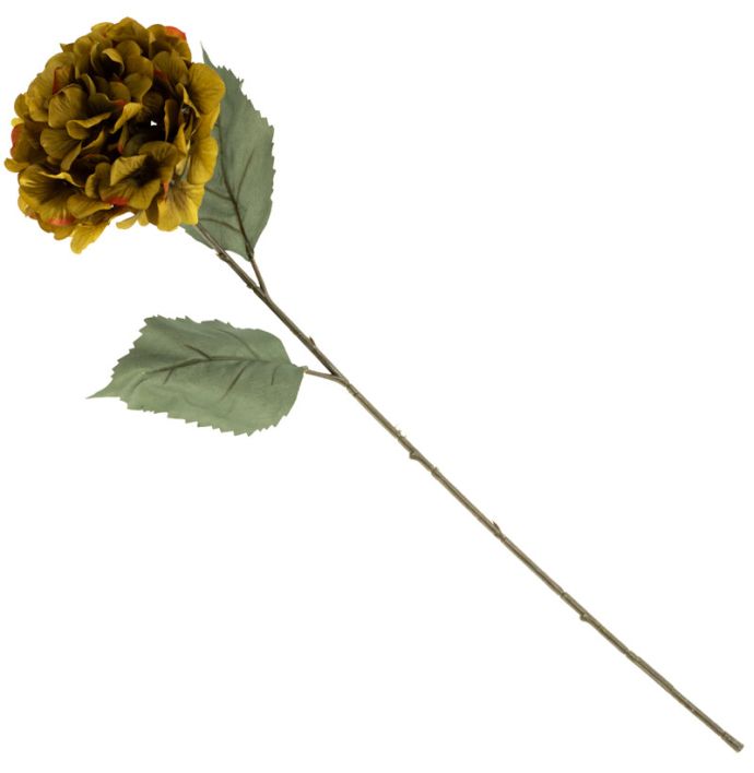 Kunstbloem hortensia 73cm groen