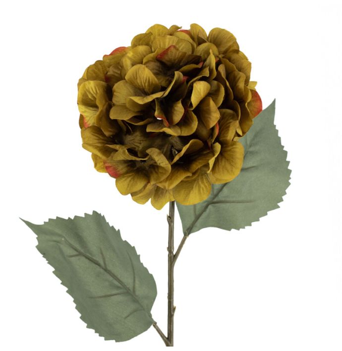 Kunstbloem hortensia 73cm groen