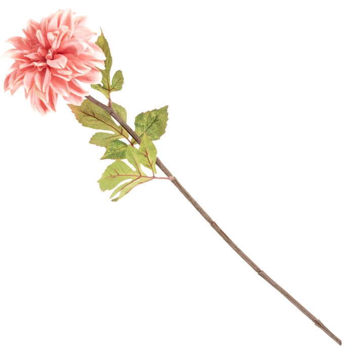 Kunstbloem dahlia 75cm zachtroze