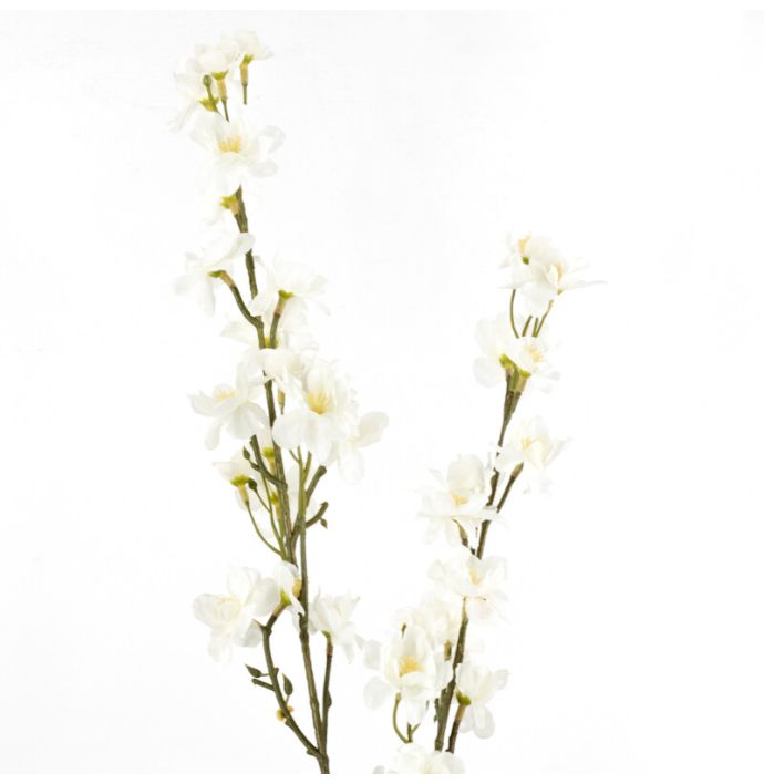 Kunsttak kersenbloesem 87cm off-white