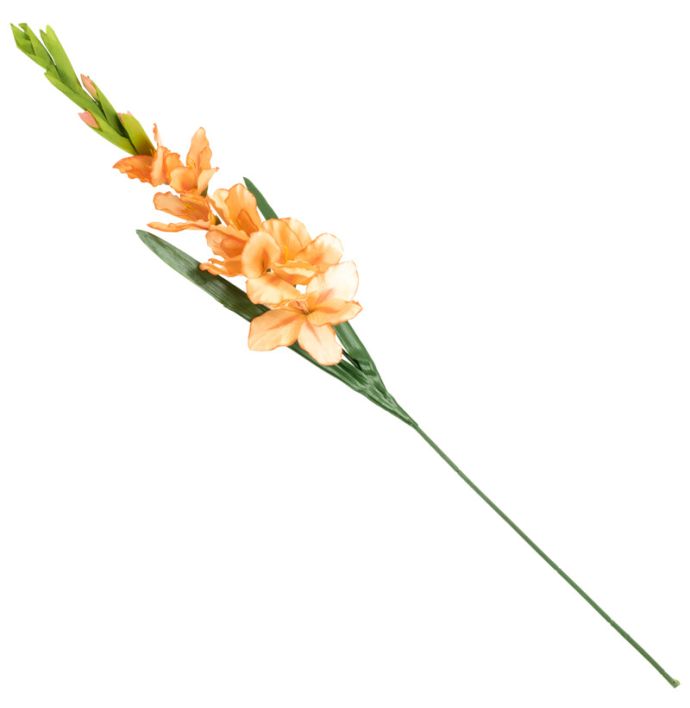 Kunstbloem gladiool peach