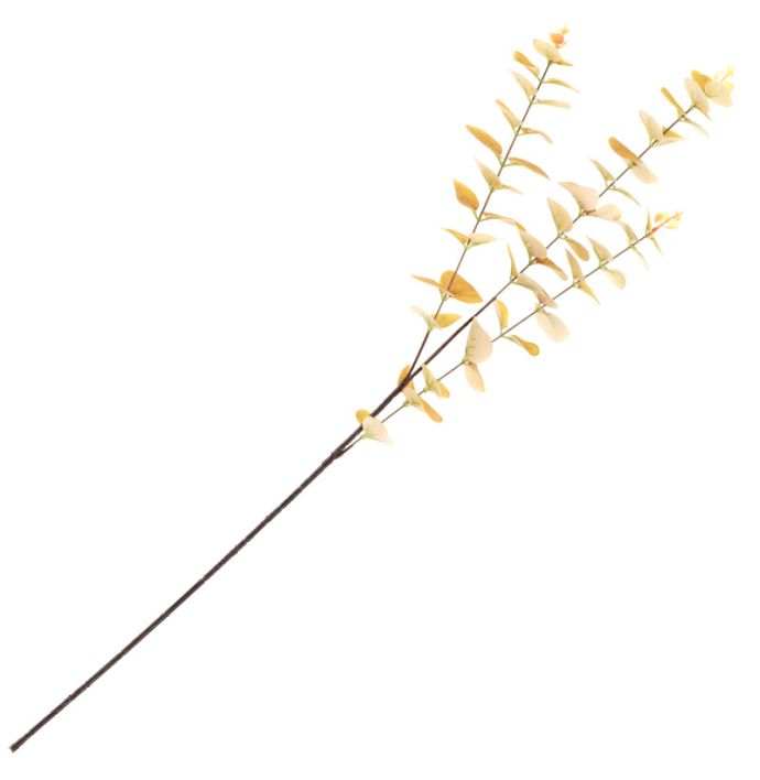 Kunstbloem eucalyptus mustard