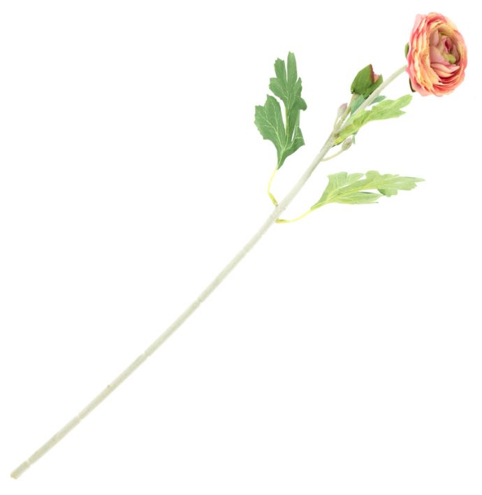 Kunstbloem ranonkel roze melange