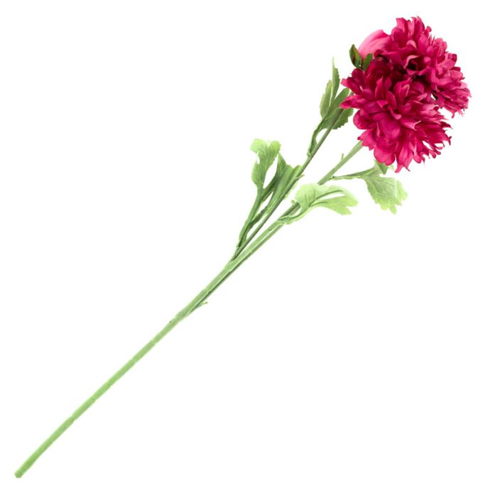 Kunstbloem pioen 60cm fuchsia