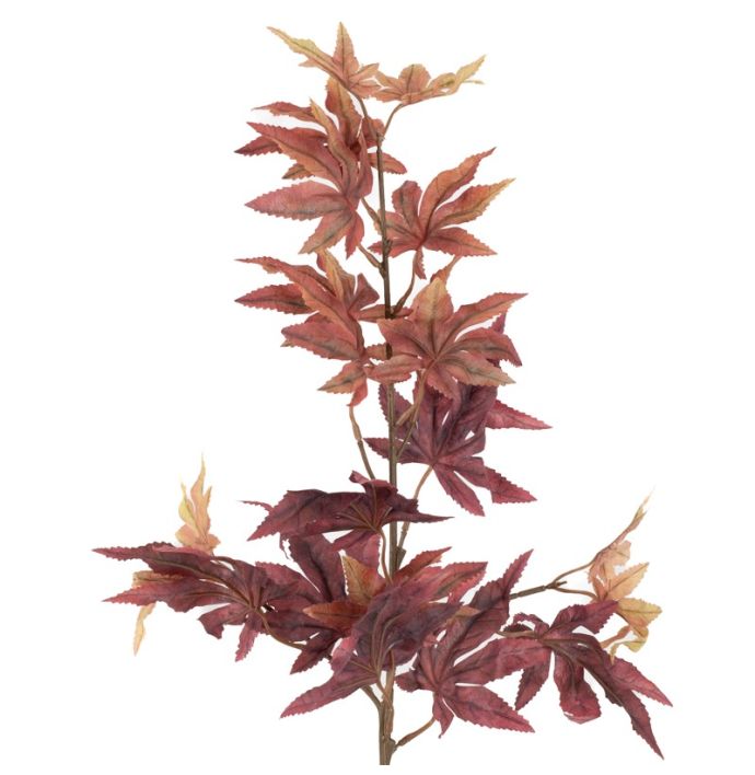 Kunsttak esdoorn 79cm burgundy