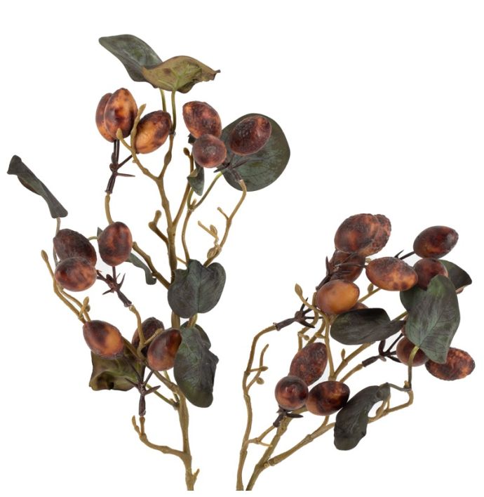 Kunsttak berfruit 86cm bruin