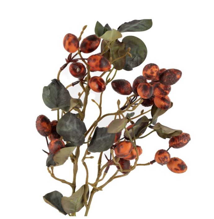 Kunsttak berfruit 86cm oranje