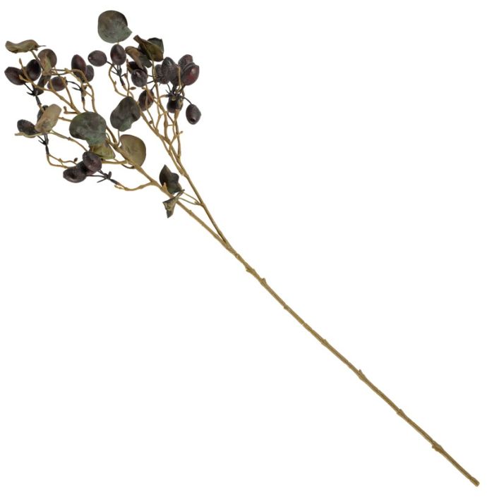 Kunsttak berfruit 86cm burgundy