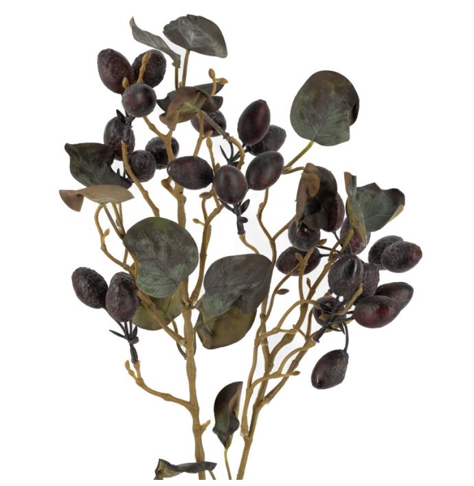 Kunsttak berfruit 86cm burgundy