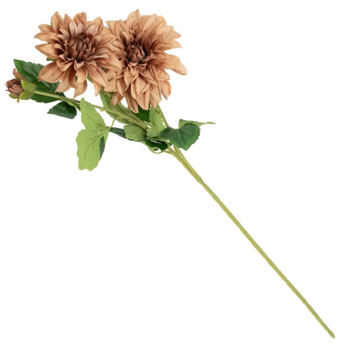 Kunstbloem dahlia 63cm roze