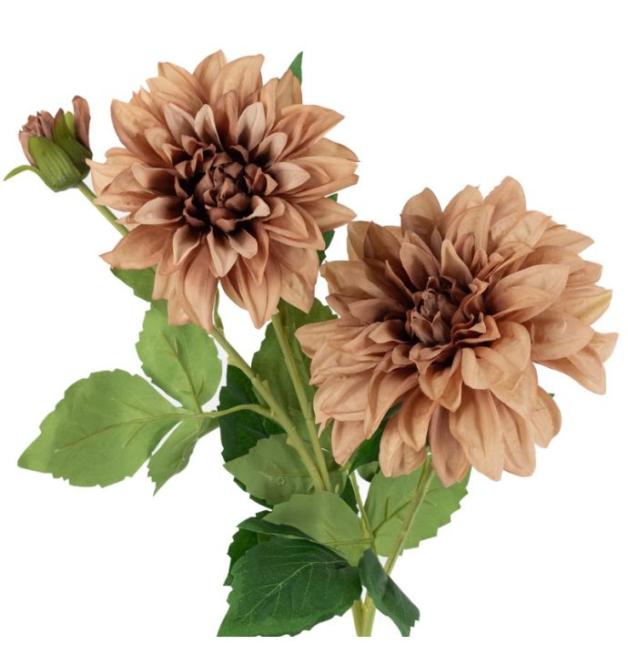 Kunstbloem dahlia 63cm roze