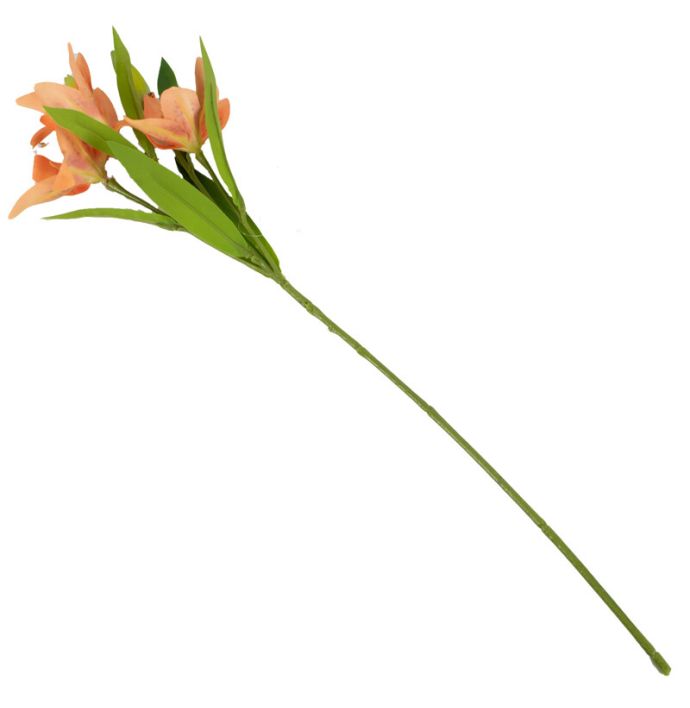 Kunstbloem lelie oranje