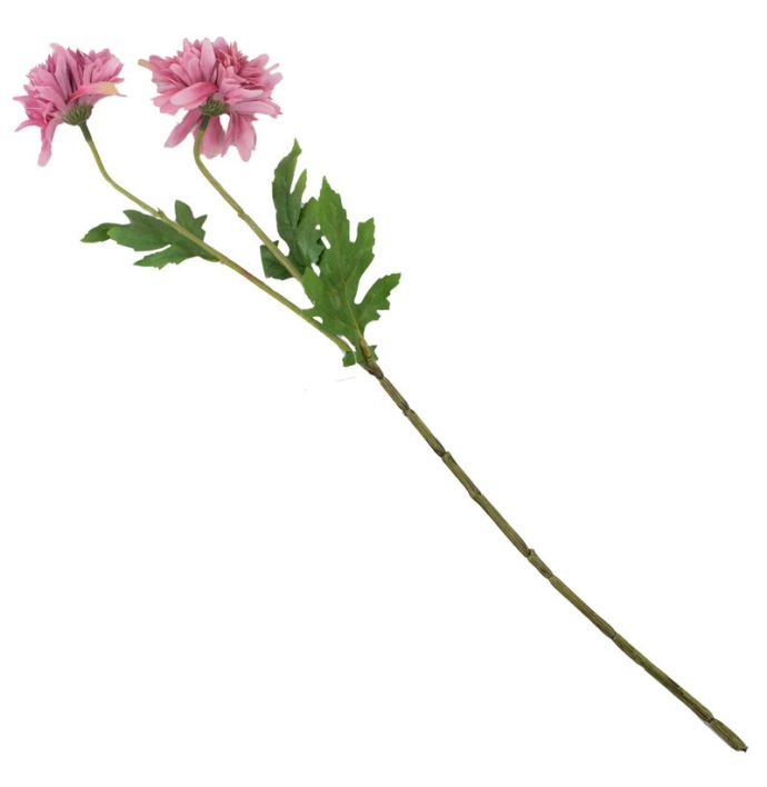 Kunstbloem chrysant roze