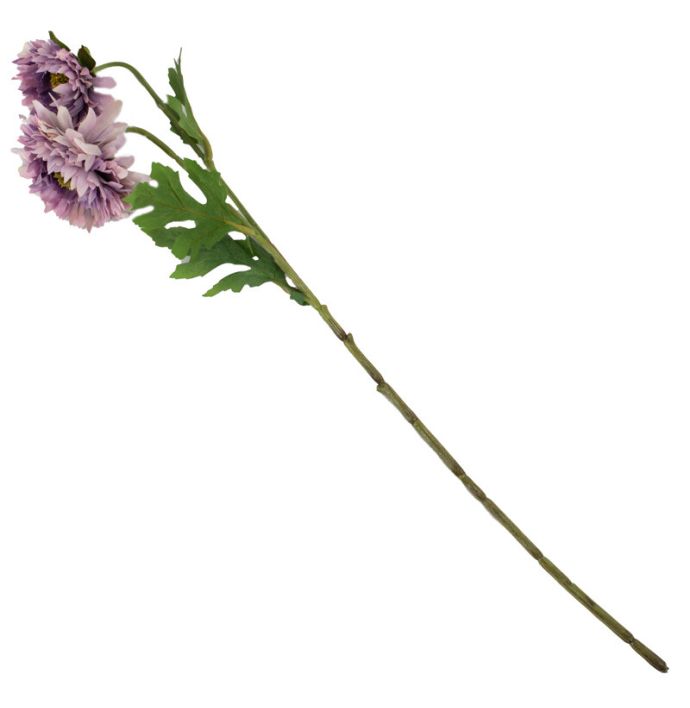 Kunstbloem chrysant paars