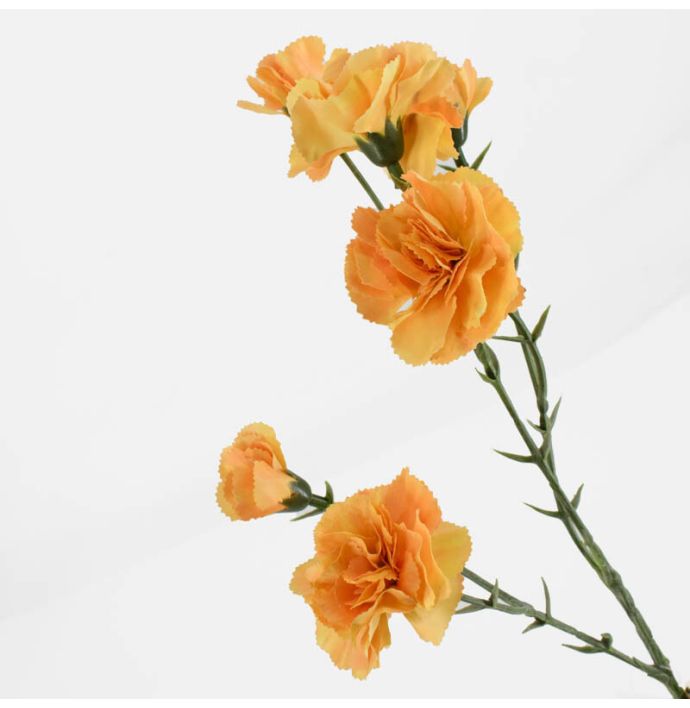 Kunstbloem anjer geel