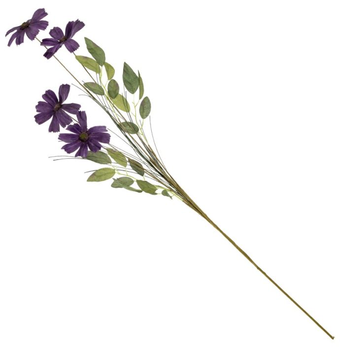 Veldboeket madelief 79cm paars