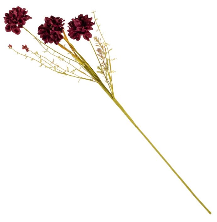 Veldboeket melaleuca 74cm burgundy
