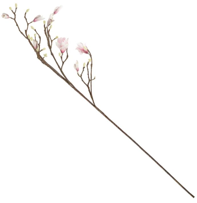 Kunsttak magnolia 123cm roze