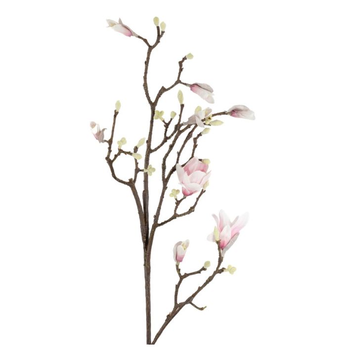 Kunsttak magnolia 123cm roze