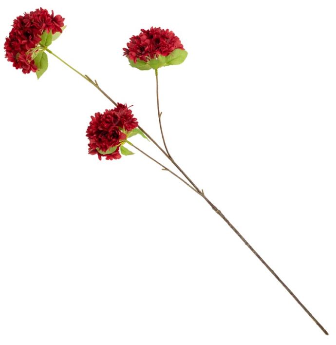 Kunsttak bolboem 83cm dieprood