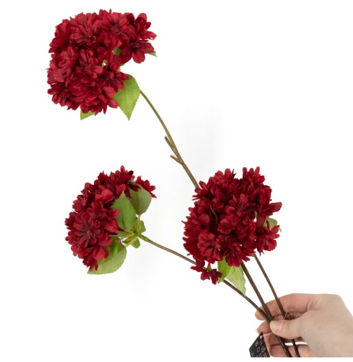 Kunsttak bolboem 83cm dieprood