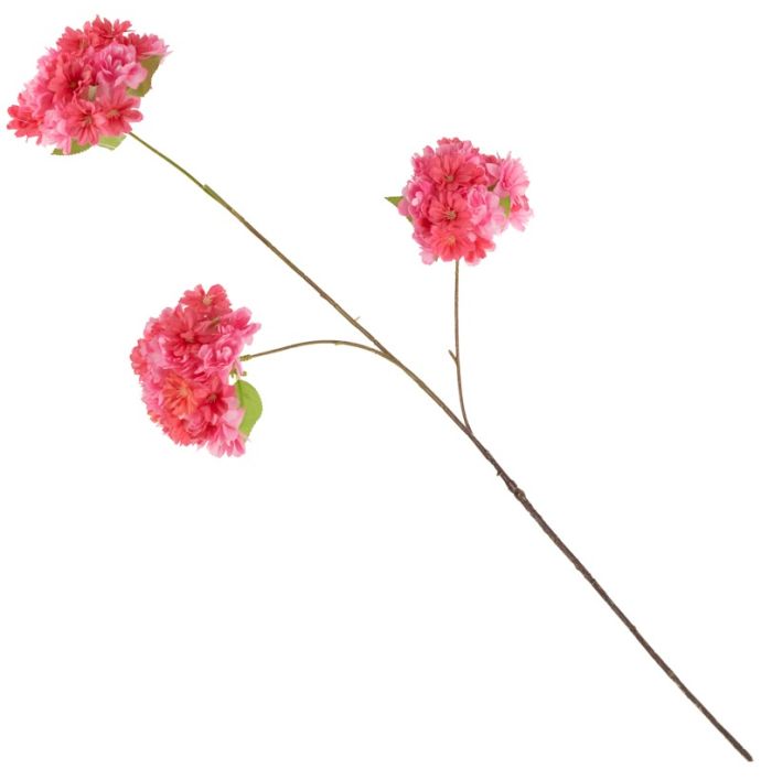 Kunsttak bolboem 83cm fuchsia